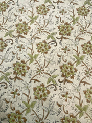 Valwynn Block Print Handloom Linen Fabric